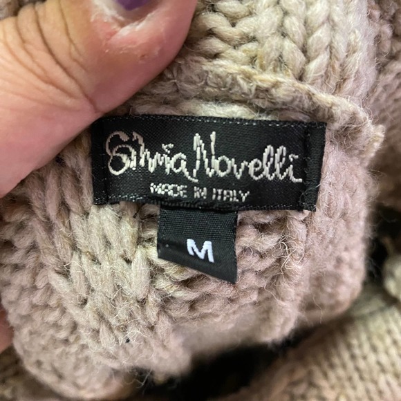 Silvia Novelli Wool Neutral Minimalist Career Capsule Wardrobe Flare Sle… - Picture 6 of 6